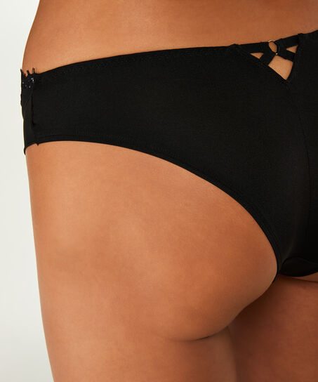 Slip br&eacute;silien Ingrid, Noir