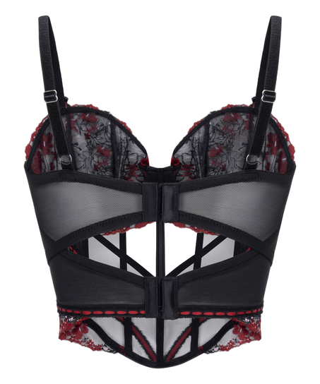 Bustier Peonie, Noir