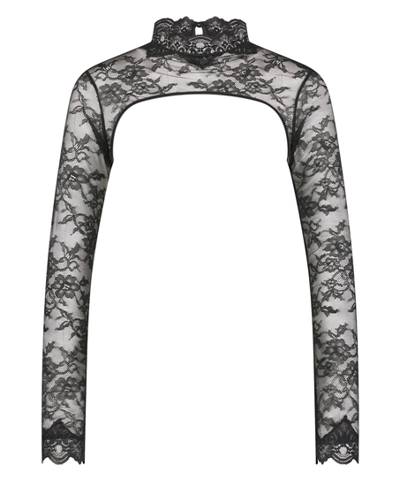 Bolero top Sienna, Zwart