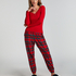 Pyjamabroek Flannel, Rood