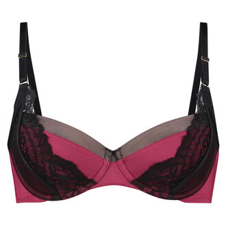 Soutien-gorge &agrave; armatures rembourr&eacute; Lotus Ann Kathrin, Pourpre