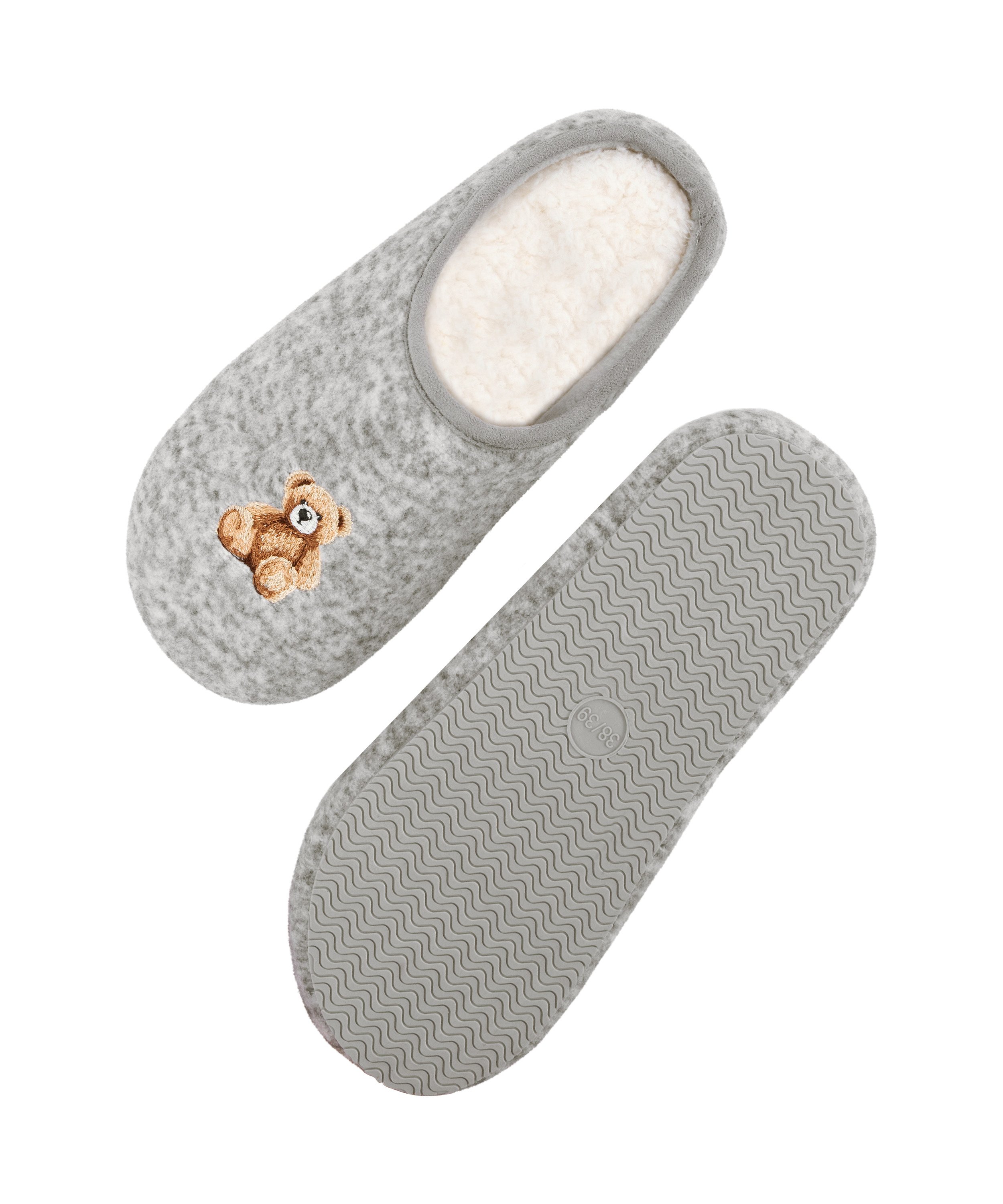 Pantoufles Ivy, Gris, main