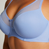 Soutien-gorge à armatures non-préformé minimiseur Nina, Bleu