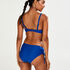 Slip de bikini Rio taille haute Amanda Queen, Bleu