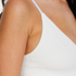 Naadloze bralette, Wit