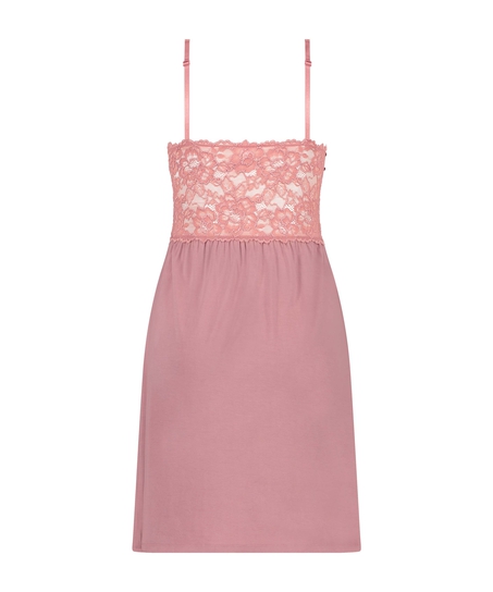 Slipdress Nora Lace, Roze