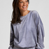 Velours Top, Blauw