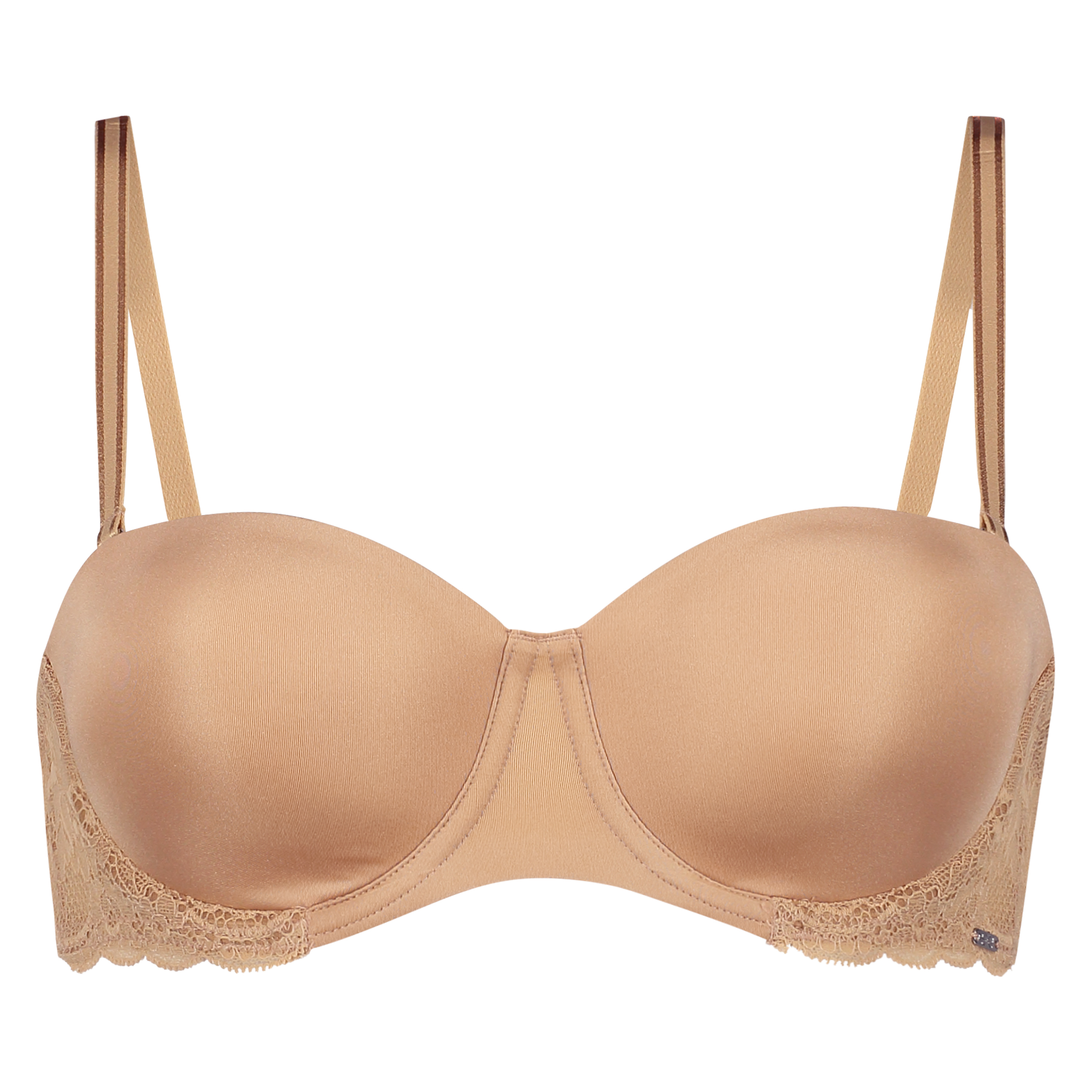 Soutien-gorge &agrave; armatures pr&eacute;form&eacute; sans bretelles Angie, Beige, main