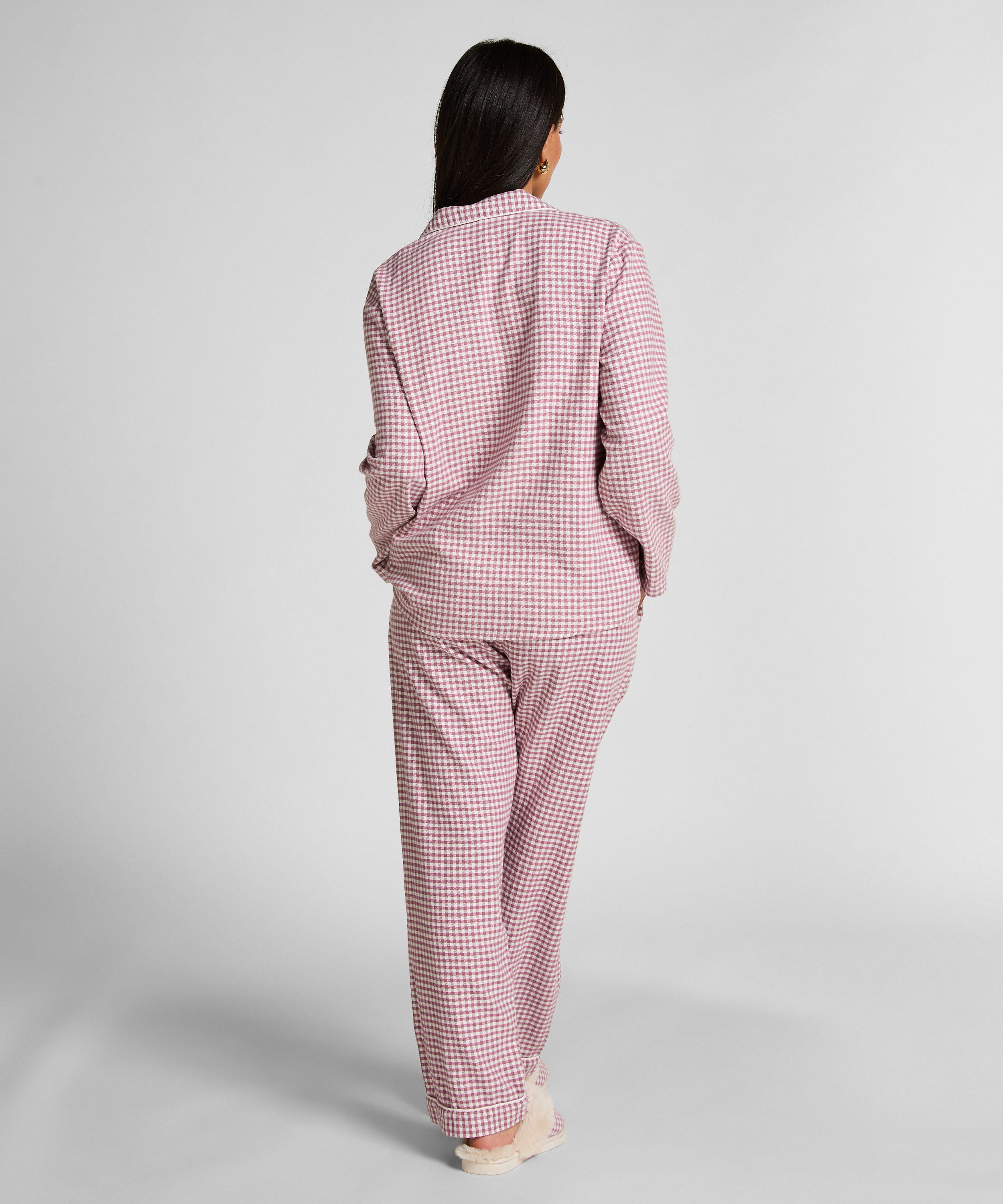 Pantalon de Pyjama Flanel, Pourpre, main