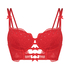 Soutien-gorge bustier rembourr&eacute; &agrave; armatures Oceana, Rouge