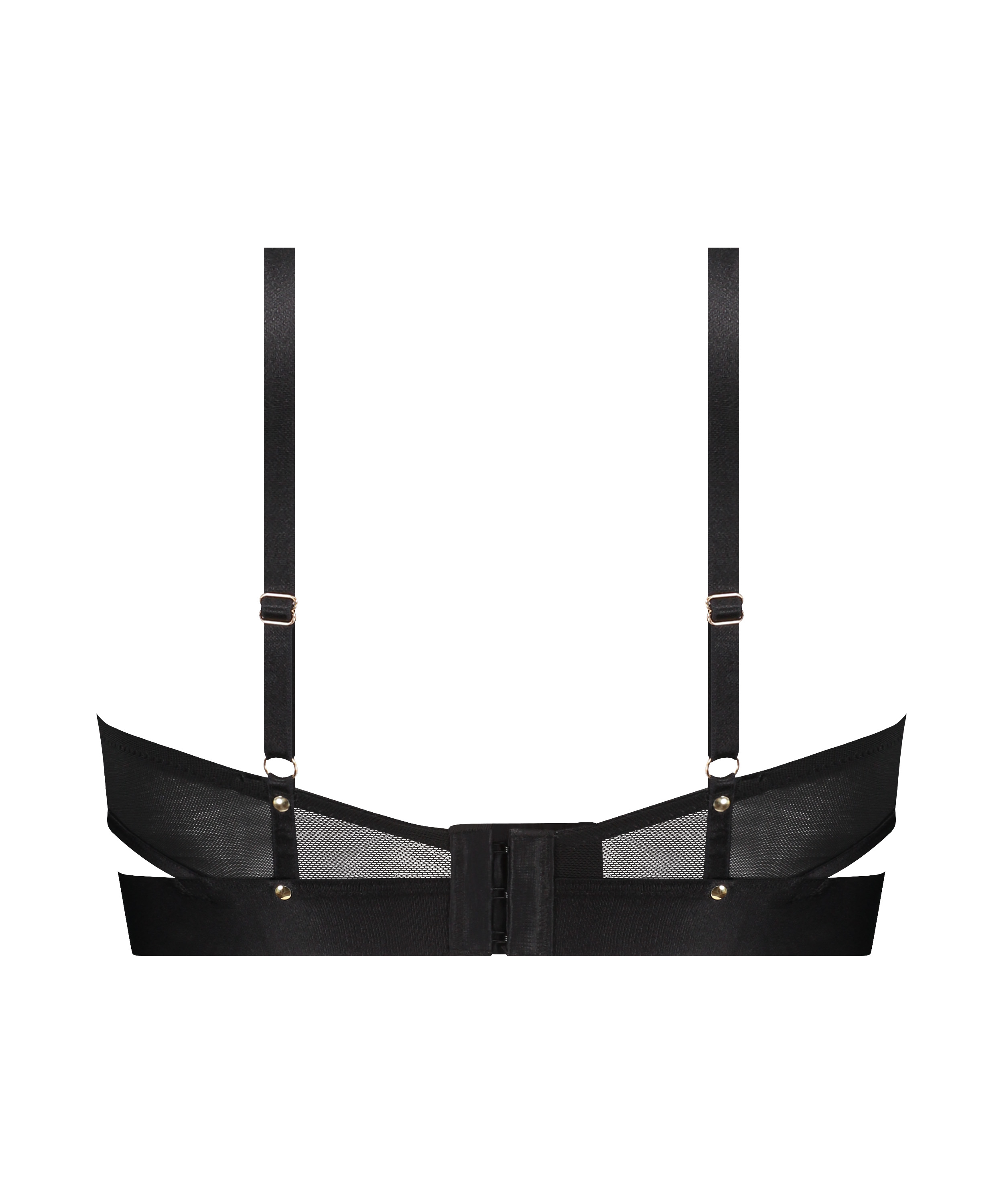 Niet-voorgevormde longline beugel bh Sable, Zwart, main