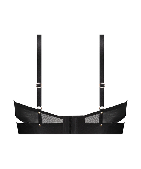 Niet-voorgevormde longline beugel bh Sable, Zwart