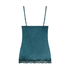 Cami top Velours Lace, Blauw