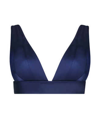 Triangel bikinitop Luxe, Blauw