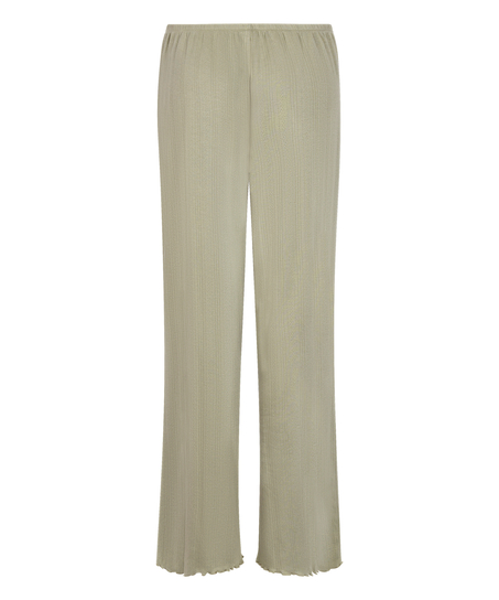 Pyjamabroek Loose Pointelle, Groen