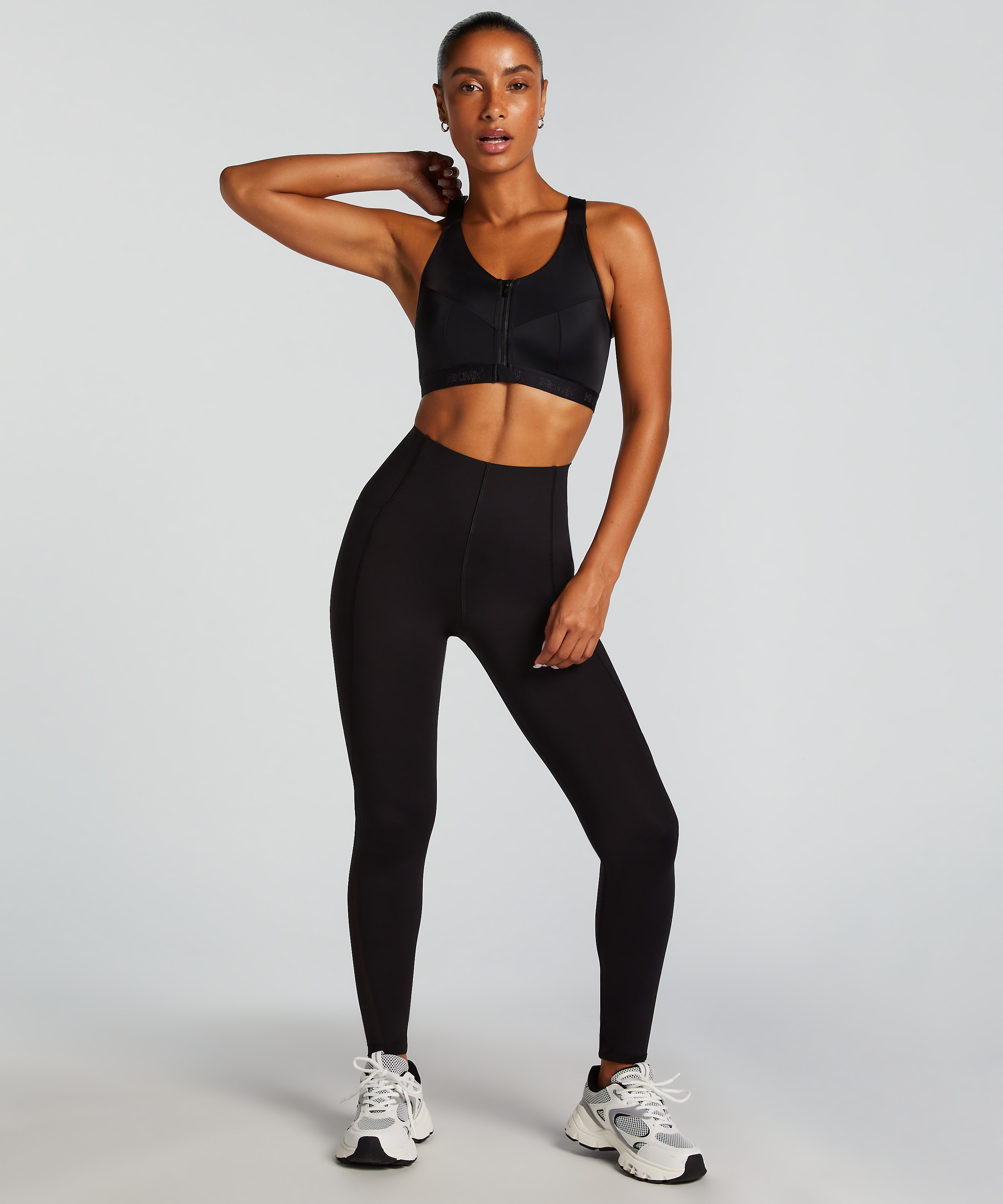 HKMX High waisted sport legging Boost, Zwart, main