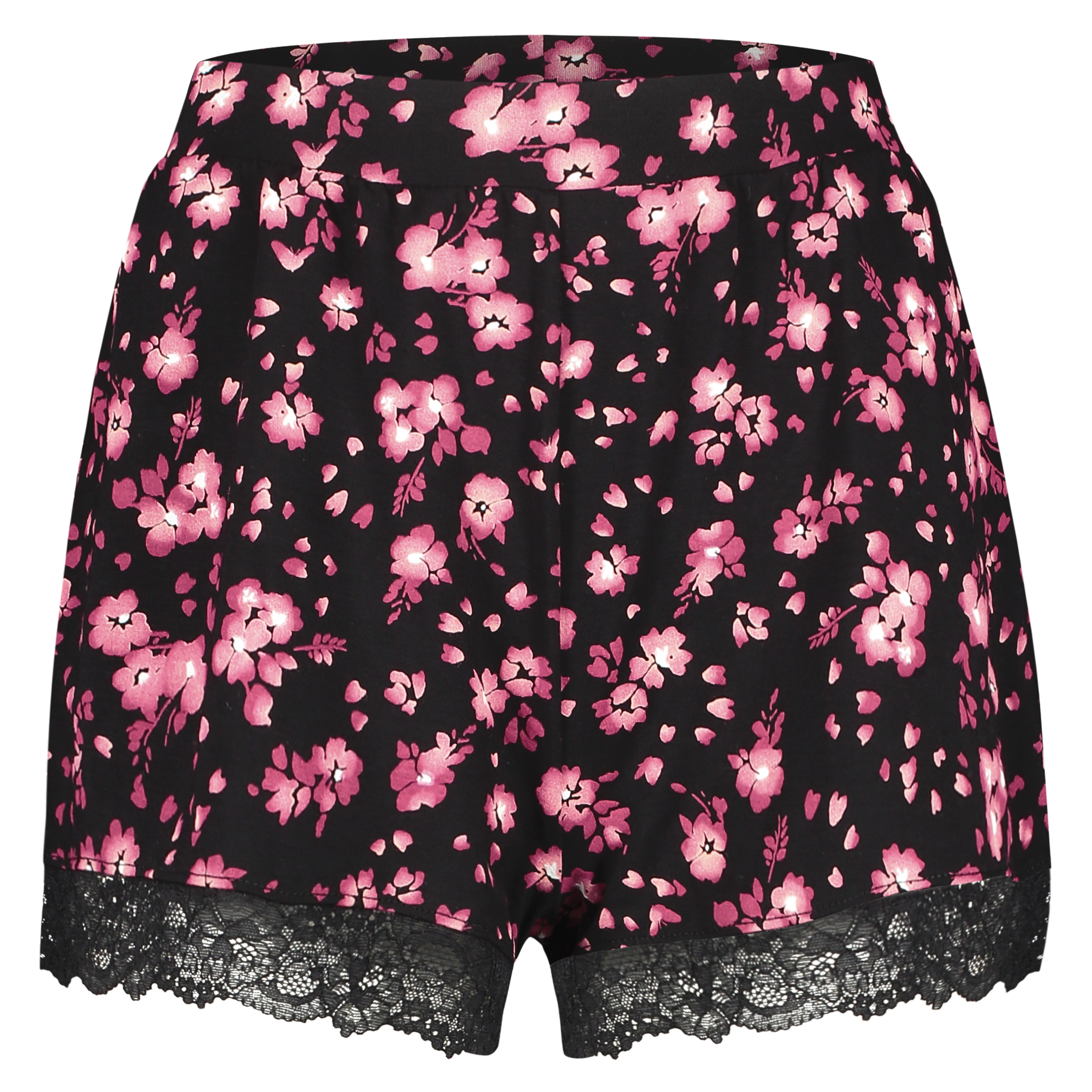 Hoge short Jersey, Zwart, main
