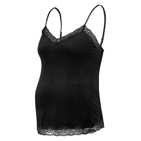Camisole Velours Maternity, Noir