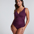 Maillot de bain Shaping Shell Mesh, Pourpre