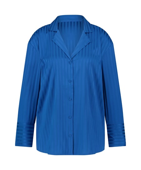 Jacket lange mouwen Satijn, Blauw