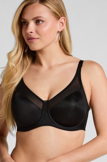 Hunkemöller Niet-voorgevormde Minimizer Beugel Bh Nina Zwart