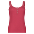 Singlet top cami rib lace, Rood