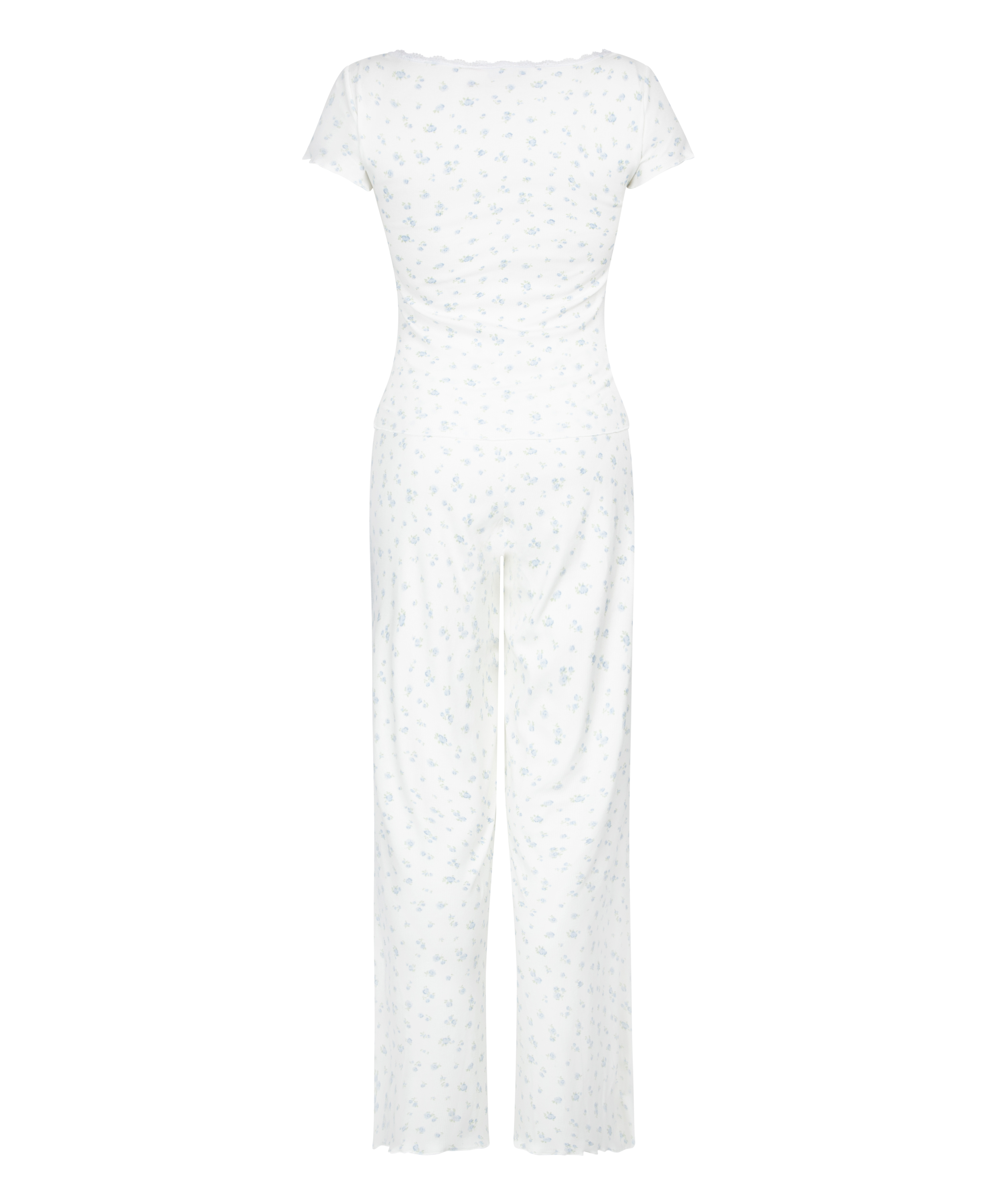 Pyjamaset Rib, Blauw, main