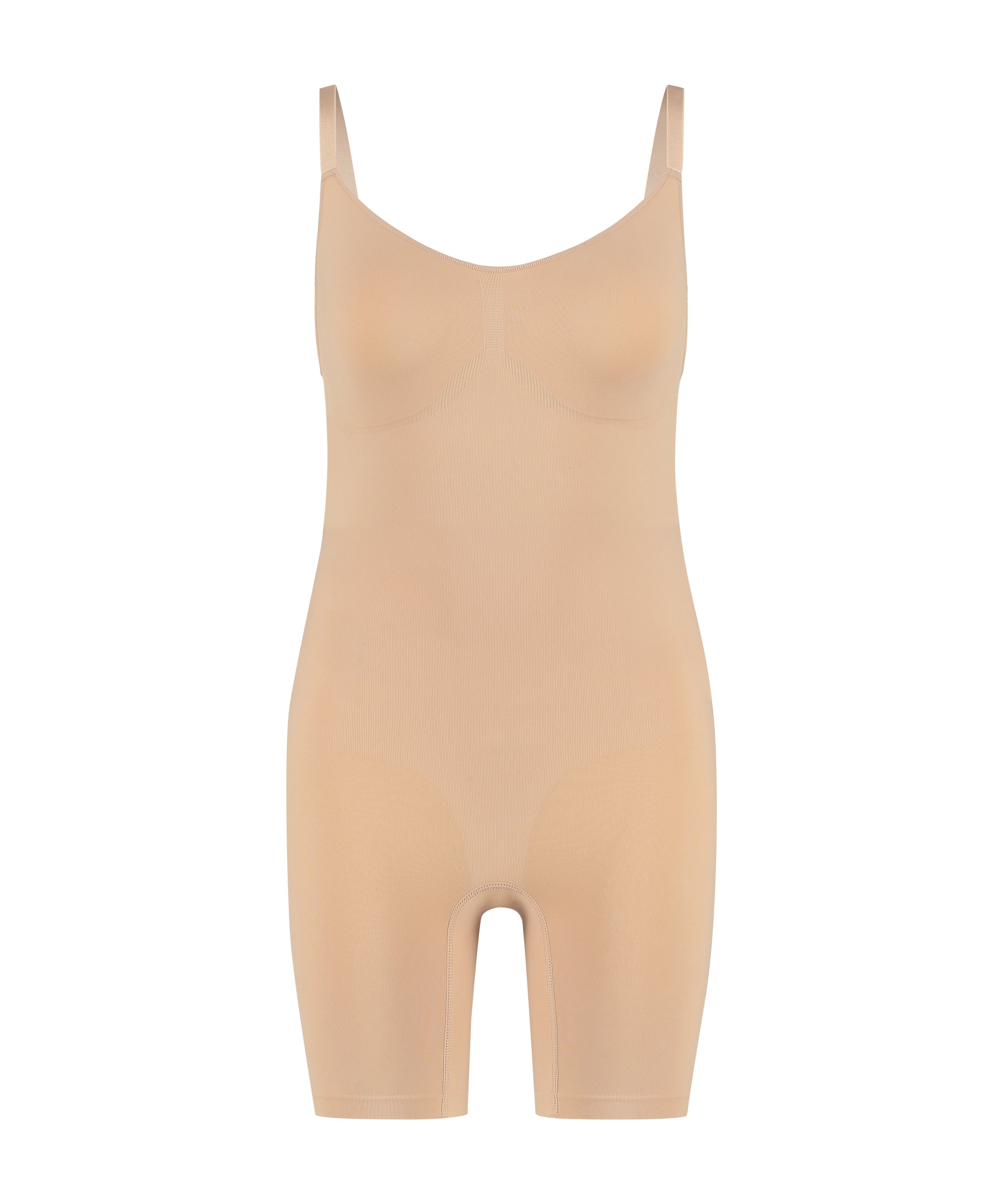 Naadloze corrigerend thigh slimmer body, Beige, main