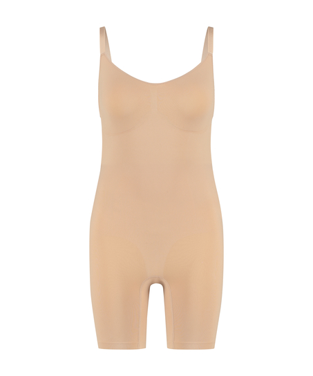 Naadloze corrigerend thigh slimmer body, Beige