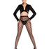 Panty fishnet Hearts, Zwart