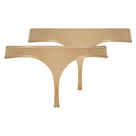 Lot de 2 strings Angie, Beige
