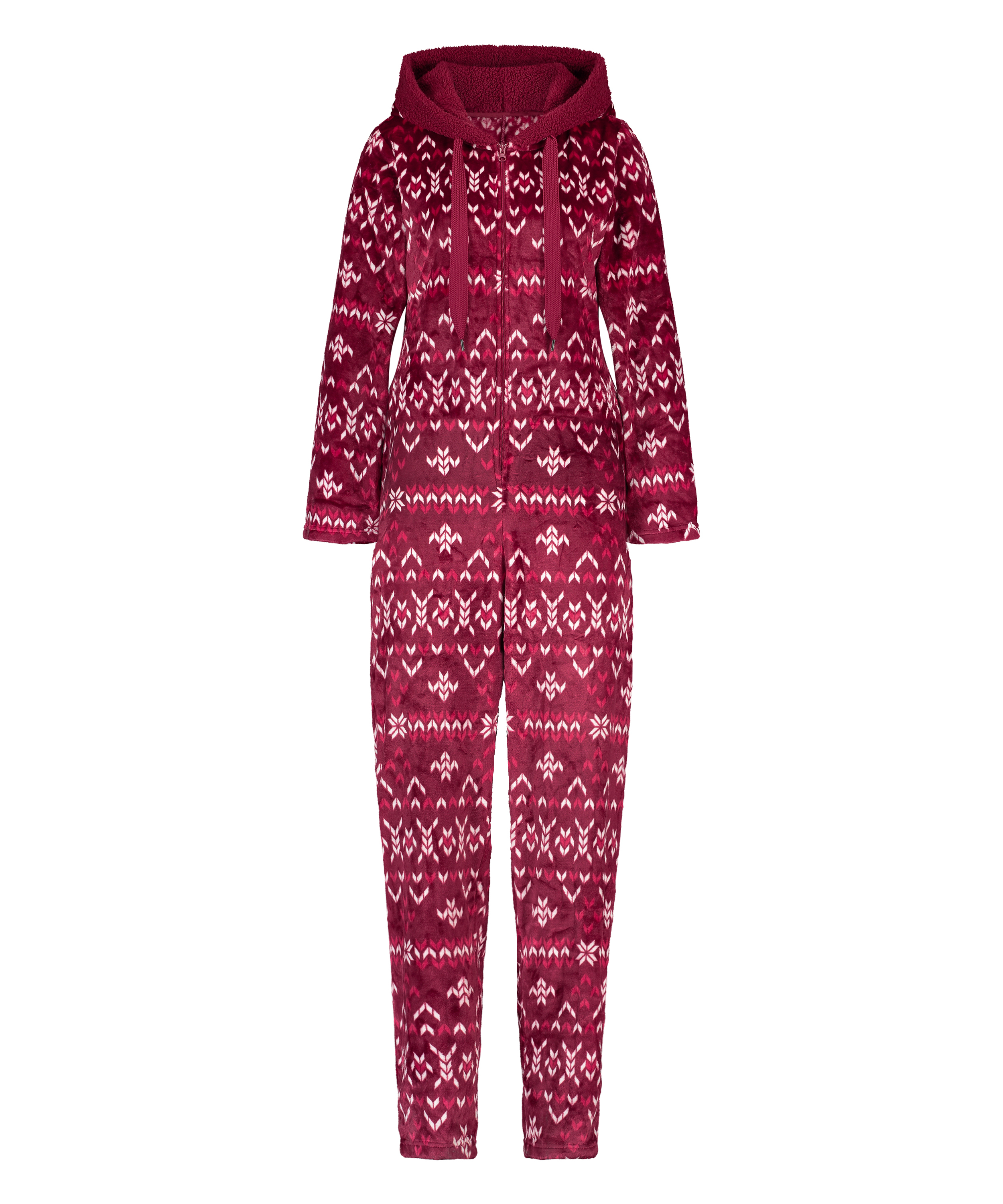 Onesie Flanelle Polaire, Rouge, main
