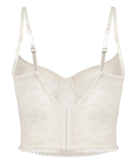 Soutien-gorge &agrave; armatures non rembourr&eacute; longline Darcy, Blanc