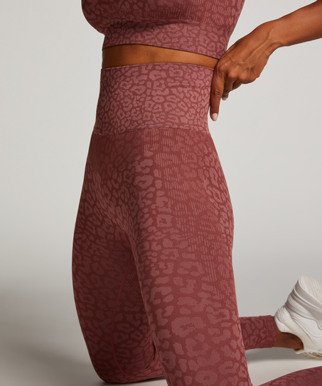 Legging de sport sans coutures taille haute HKMX, Rose