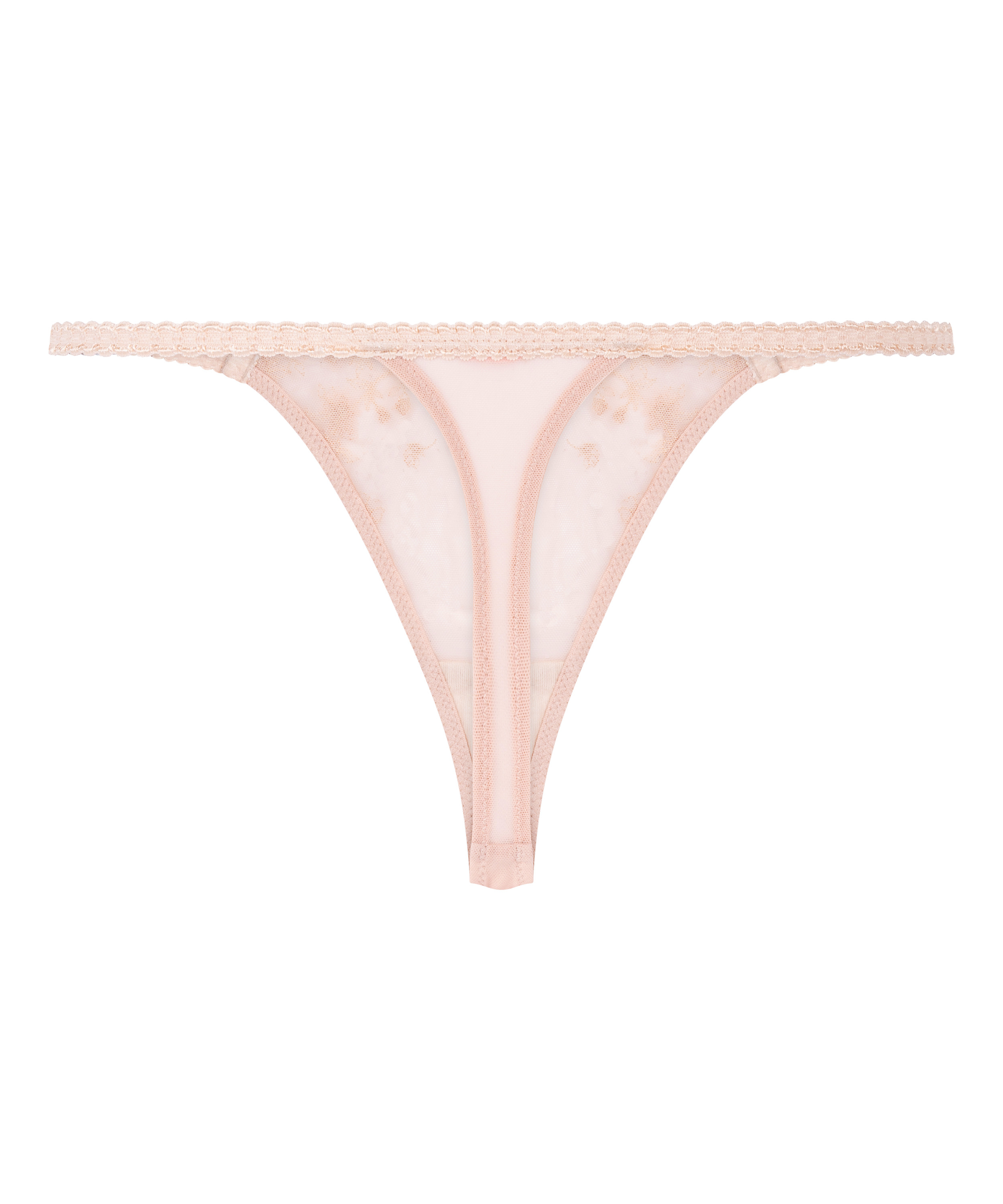 String jambe haute Chloe, Rose, main
