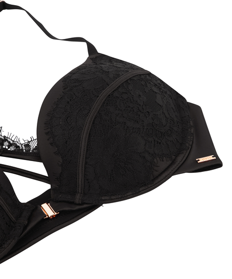 Soutien-gorge push-up à armatures préformé Chalice, Noir