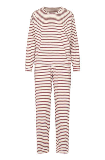 Hunkemöller Pyjamaset van katoenen jersey Rood, foto 3
