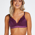 Soutien-gorge pr&eacute;form&eacute; sans armatures Sophie, Pourpre
