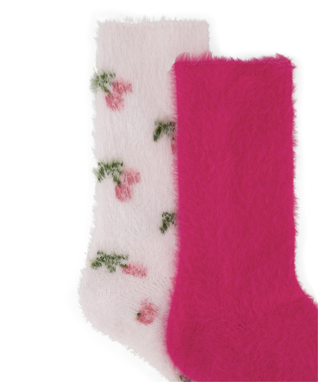 2 paar sokken Cosy, Roze