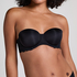 Soutien-gorge à armatures préformé sans bretelles Angie, Noir