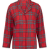 Pyjamatop Flannel, Rood