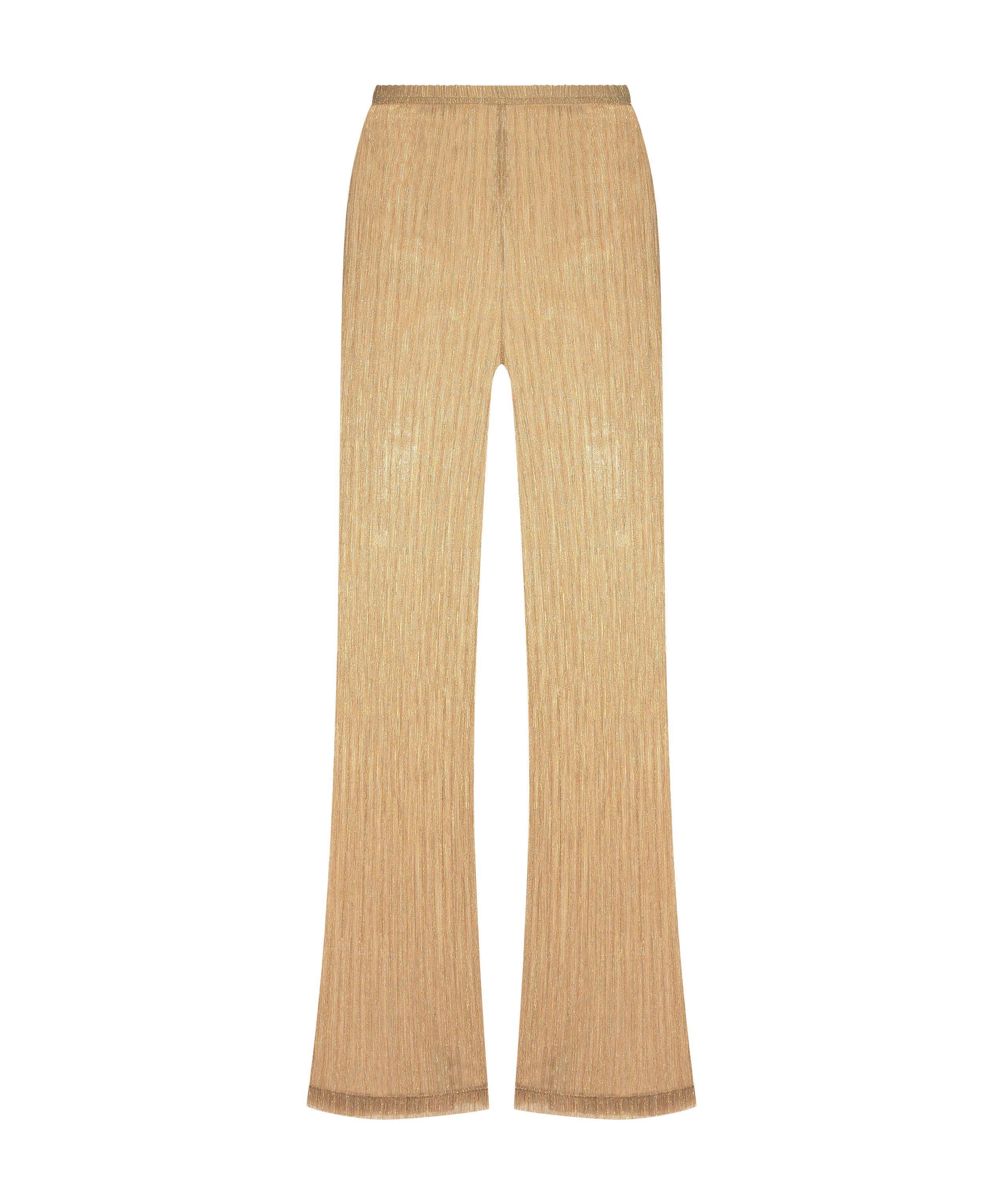 Pantalon de plage brillant Goldie, Jaune, main