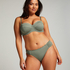 Voorgevormde beugel bikinitop Scallop Cup E +, Groen