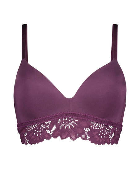 Soutien-gorge push-up préformé sans armatures Evey, Pourpre