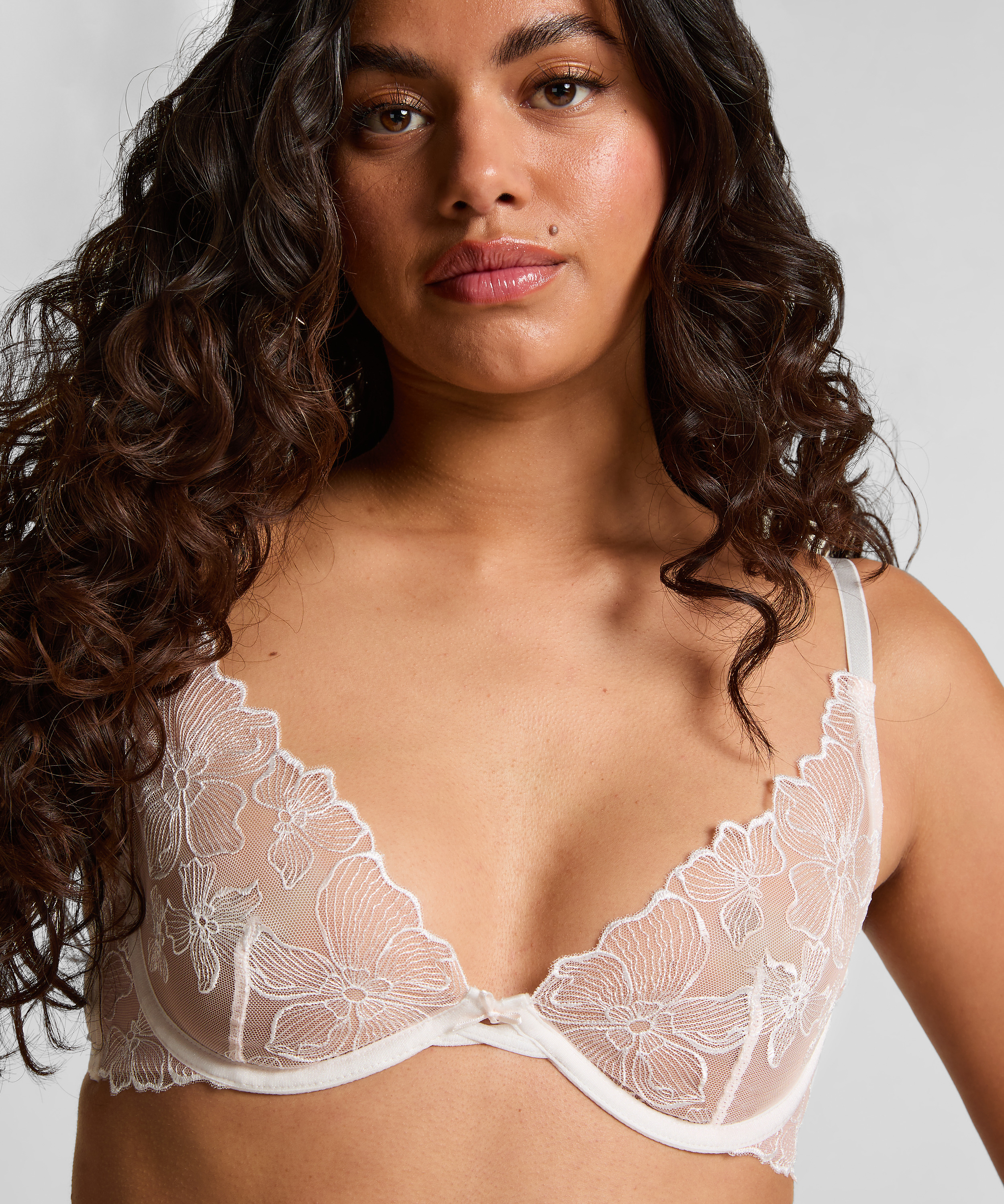 Soutien-gorge &agrave; armatures non-pr&eacute;form&eacute; Lauren, Blanc, main