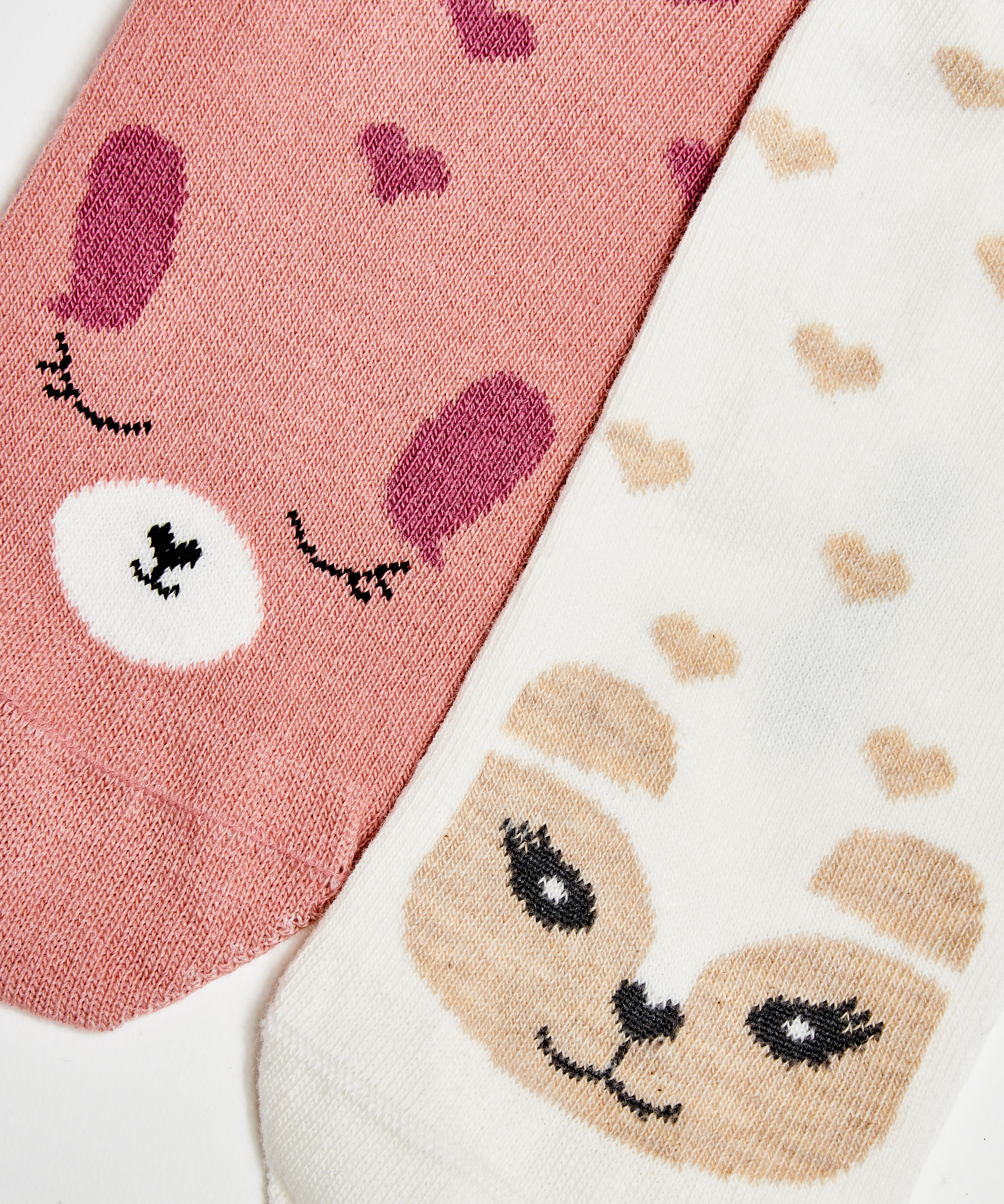 2 Paires de Chaussettes, Rose, main