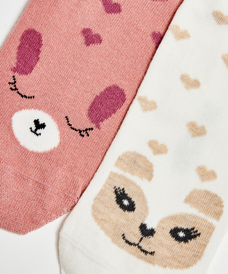 2 Paires de Chaussettes, Rose