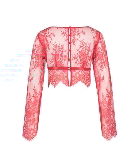 Top Allover Lace, Rouge