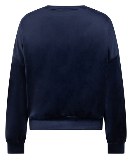 Velours Top, Blauw