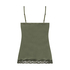 Cami top Velours Lace, Groen